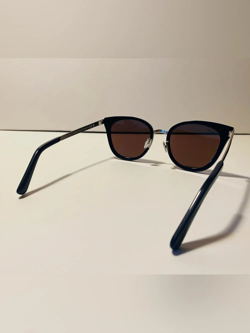 Maui Jim Wood Rose Blue Round Polarized Sunglasses Mj870-03 Brand New NIB Set